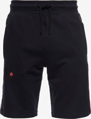 Superdry Regular Broek in Zwart: voorkant