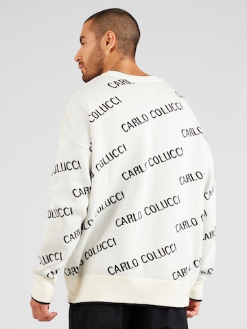 Carlo Colucci Пуловер в бяло