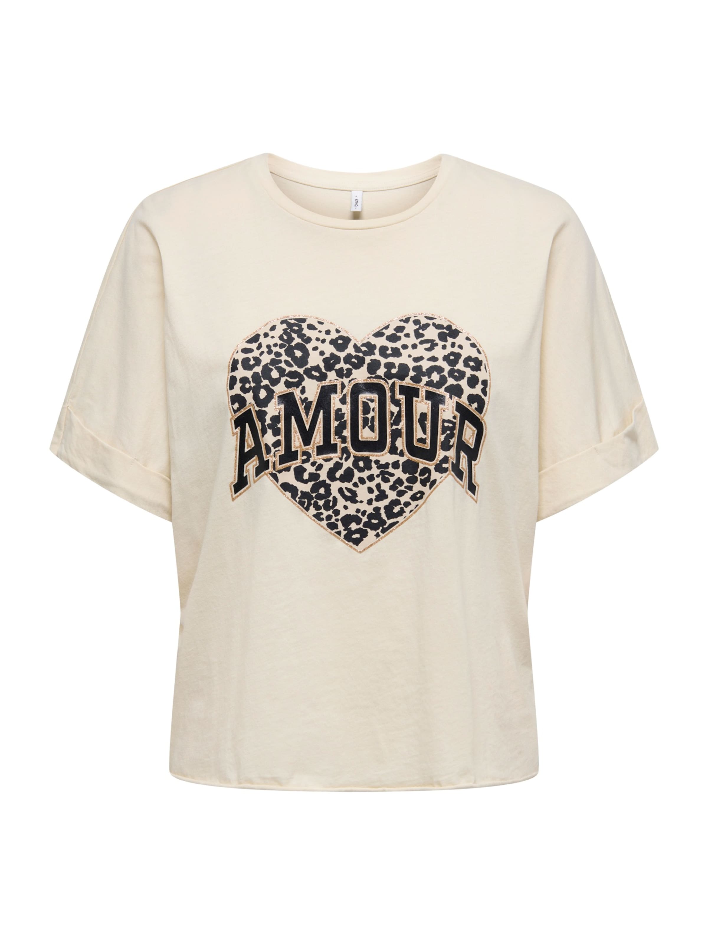 Tricou 'ONLLUCY' de la ONLY pe bej: față