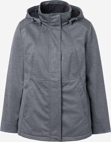 Veste fonctionnelle Ulla Popken en gris : devant