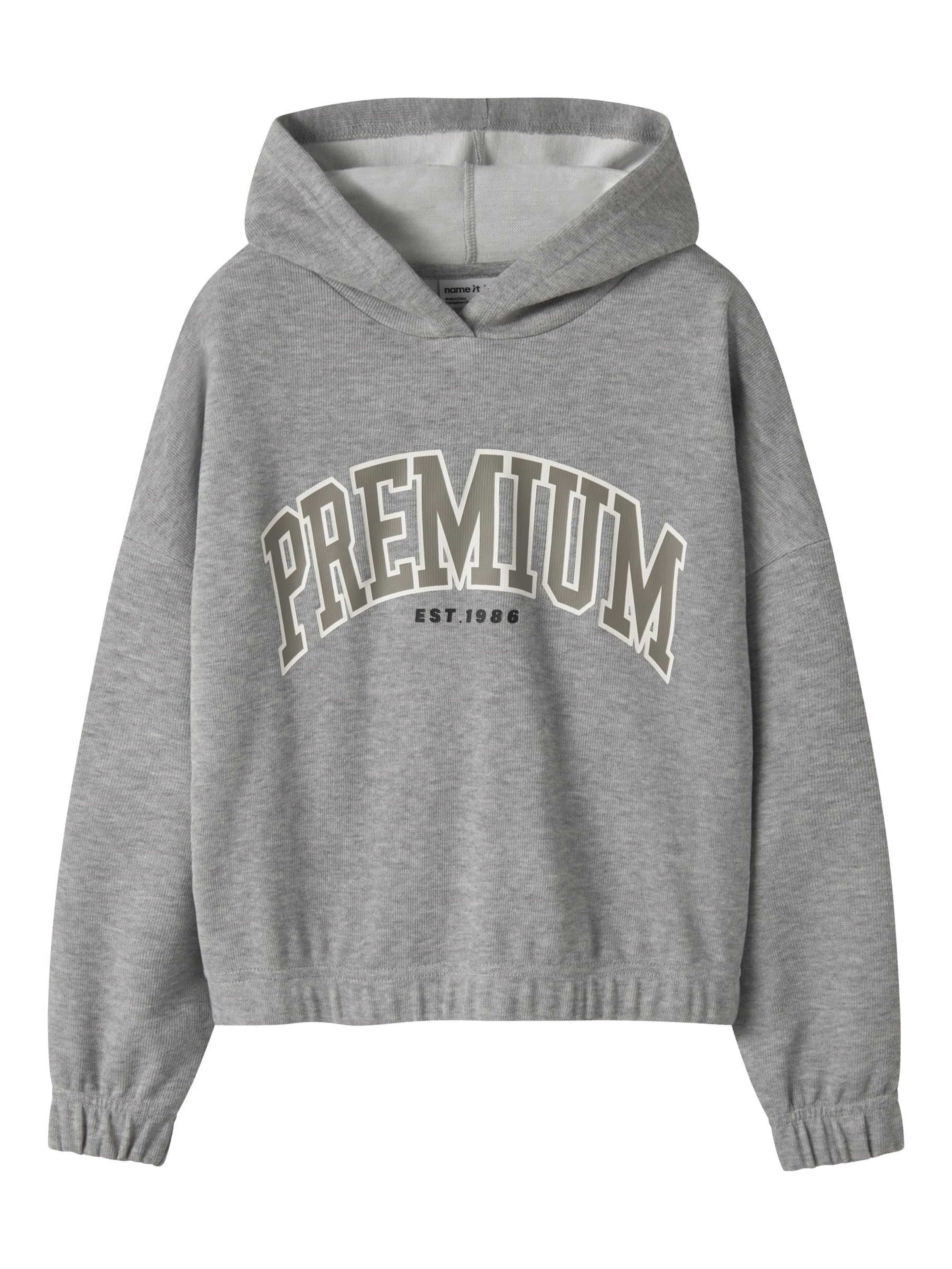 NAME IT - Sudadera en gris: frente