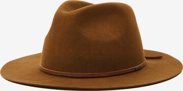 Brixton Klobouk 'WESLEY PACKABLE FEDORA' – hnědá: přední strana