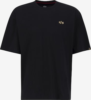 ALPHA INDUSTRIES Shirt in Black: front