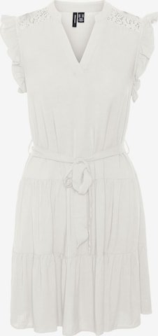 VERO MODA - Vestido camisero 'Asta' en blanco: frente