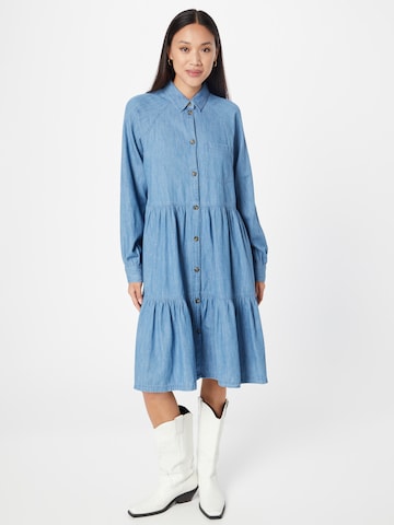 ESPRIT Skjortklänning i blå: framsida