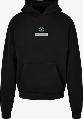 Sweat-shirt 'Silvester Happy New Year Pixel Kleeblatt' F4NT4STIC en noir : devant