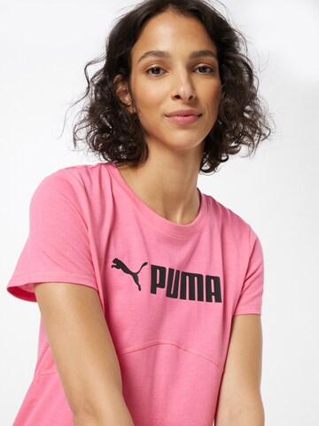 PUMA Функциональная футболка 'Fit Heather Tee' в Ярко-розовый