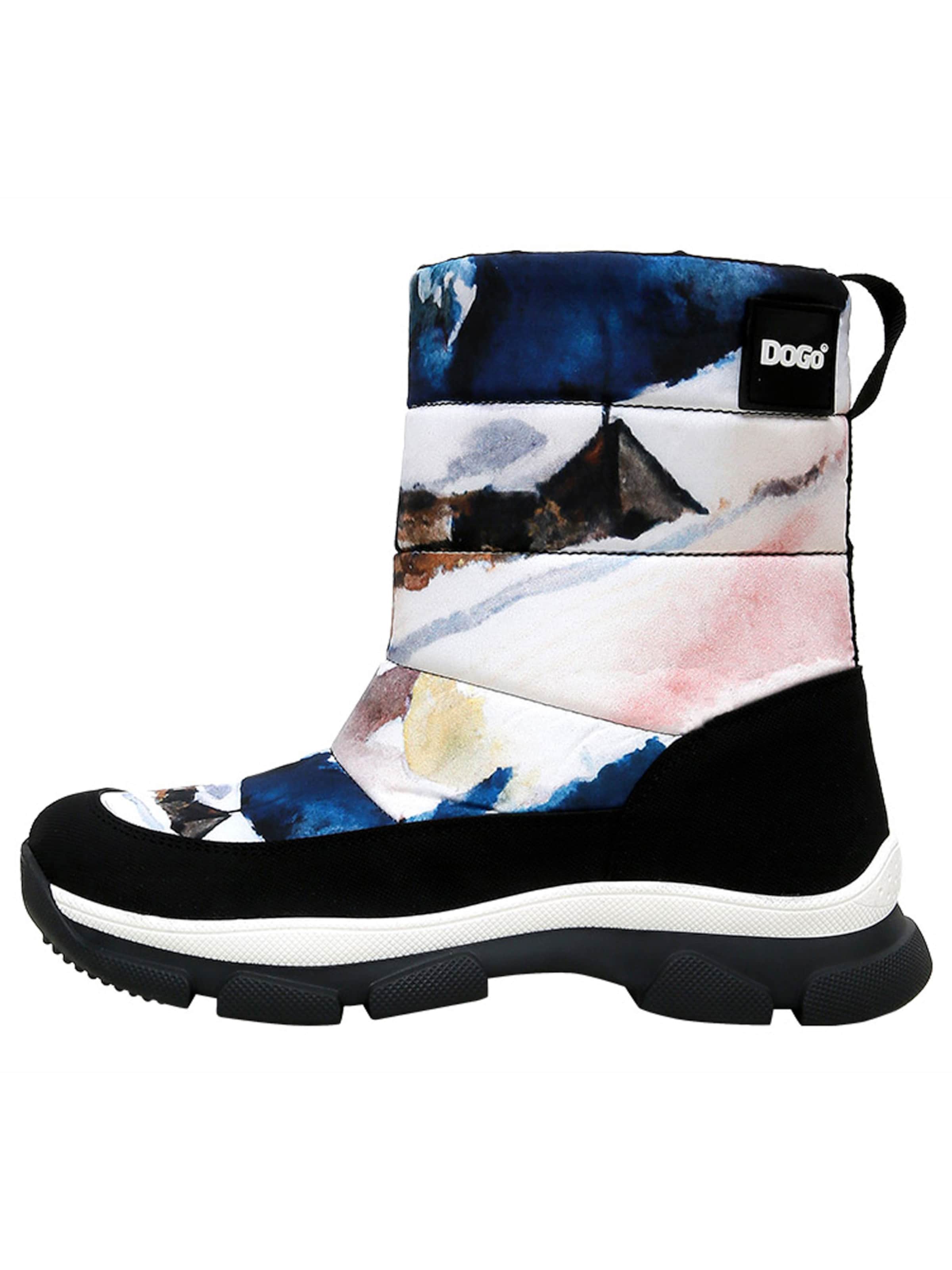 DOGO Snow Boots 'Dogo Nortia - Snow and Ink' in Black: front