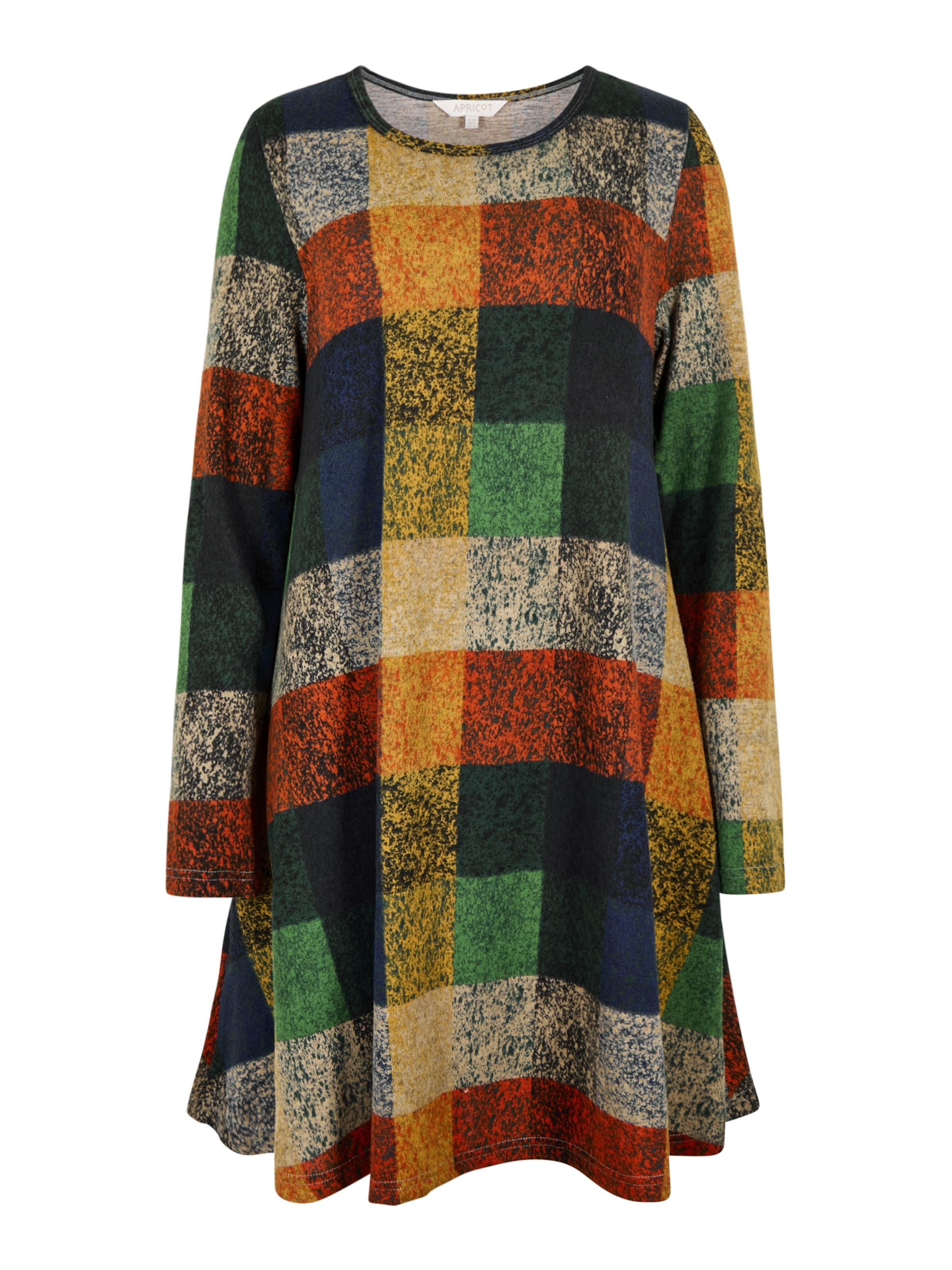 Apricot Colourful Patchwork Check Mini Dress ' ' in blau, Produktansicht