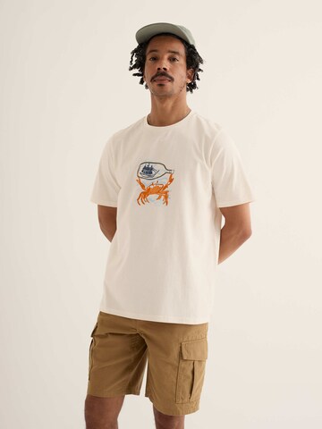 Tricou 'Midwatch' de la Seasalt Cornwall pe bej: față