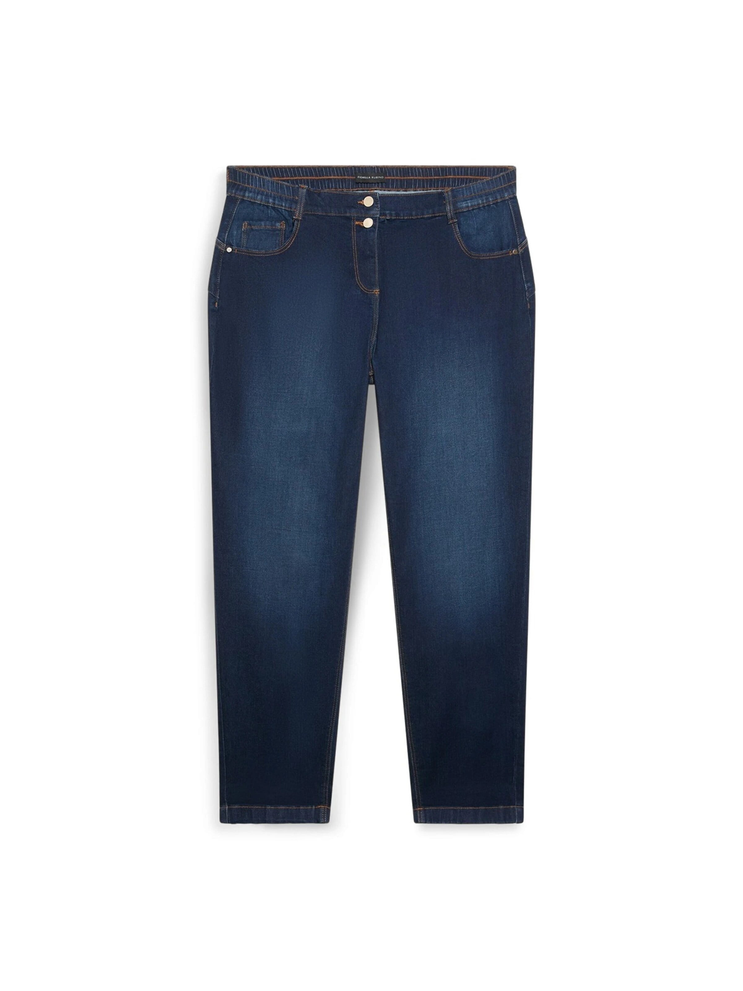 Fiorella Rubino Slimfit Jeans in Blauw: voorkant