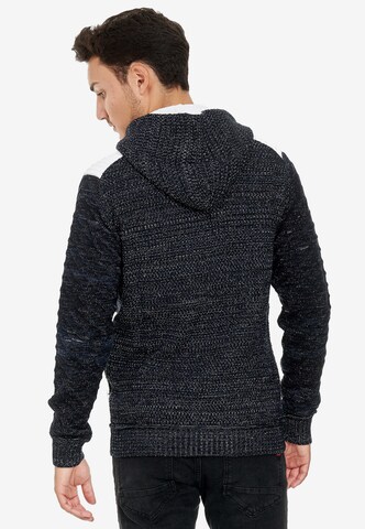 Rusty Neal Knit Cardigan in Blue