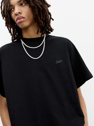 Maglietta 'STWD' di Pull&Bear in nero