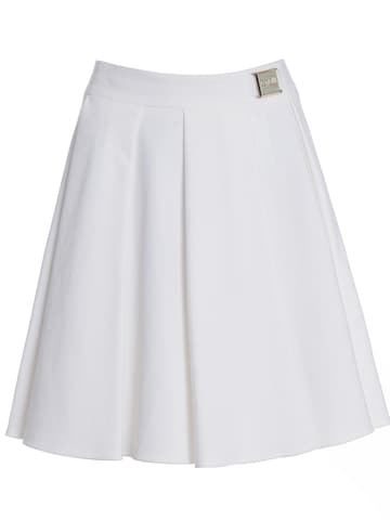 THE DRESSER Rock 'Roberto Cavalli crepe knee-length skirt' in Weiß: Vorderseite