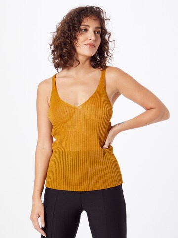 Sisley - Top de punto en amarillo: frente