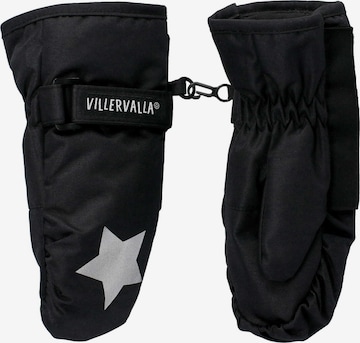 Villervalla Gloves in Black: front