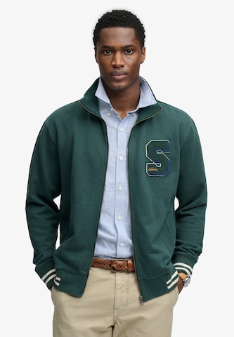Veste de survêtement Superdry & Co en vert : devant