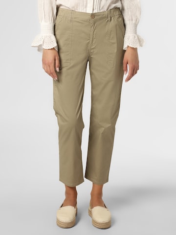 Marie Lund Loose fit Chino trousers in Beige: front