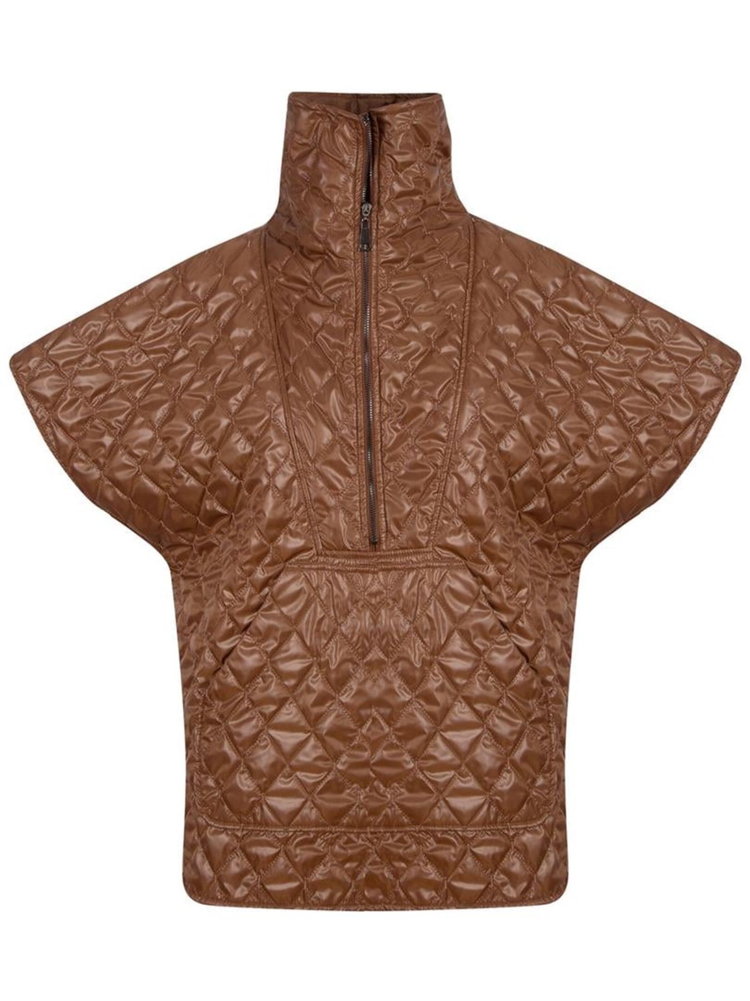Rivus Vest in Brown: front