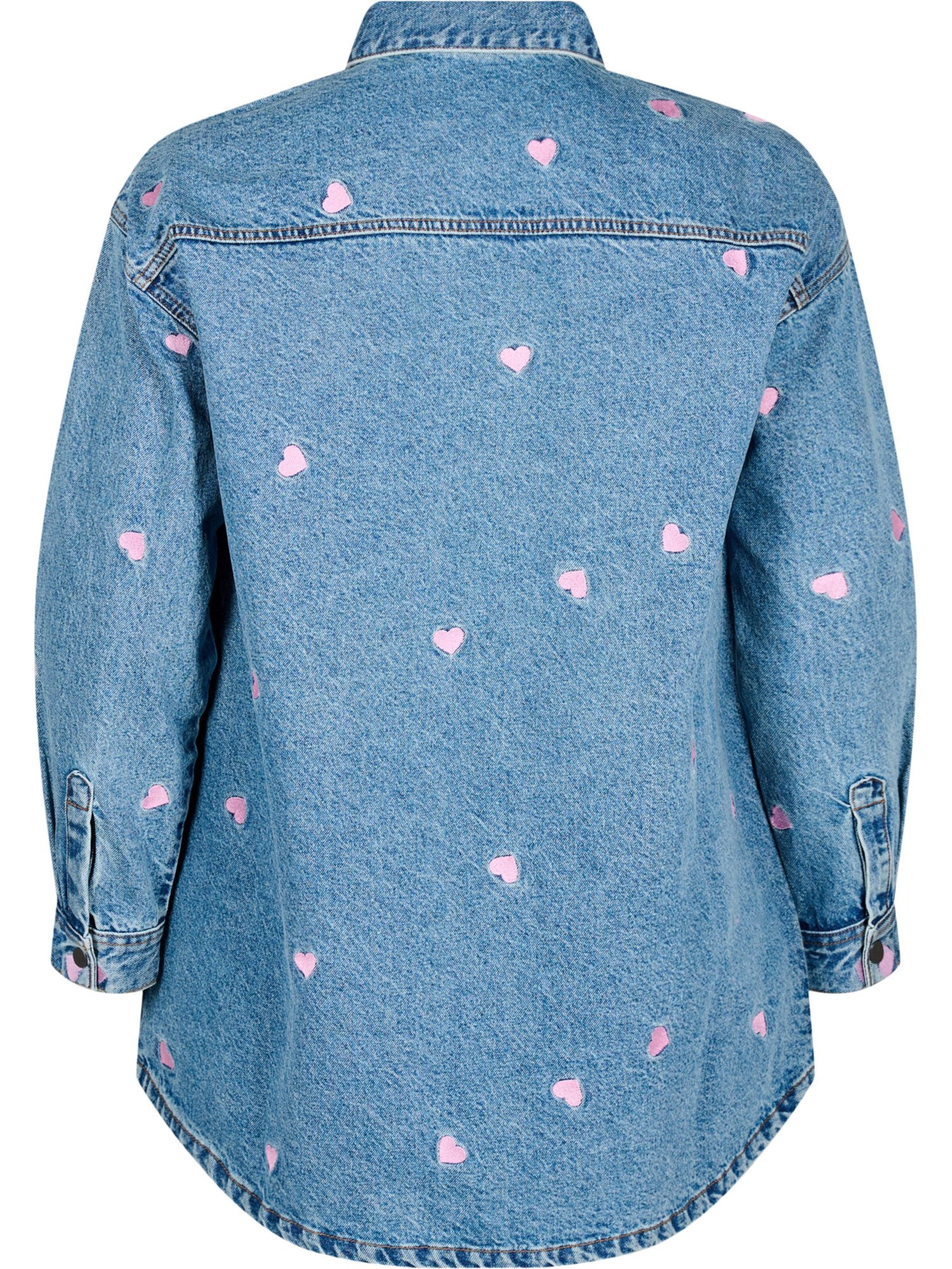 Zizzi - Blusa 'FLOWER' en azul