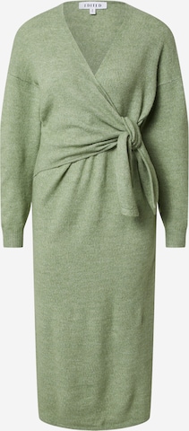 EDITED Πλεκτό φόρεμα 'Lena' σε πράσινο: μπροστά