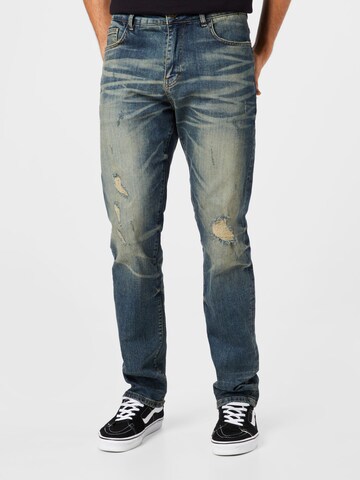 King Kerosin Regular Jeans 'ROBIN' in Blauw: voorkant