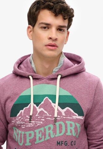 Superdry Sweatshirt 'Core' in Lila