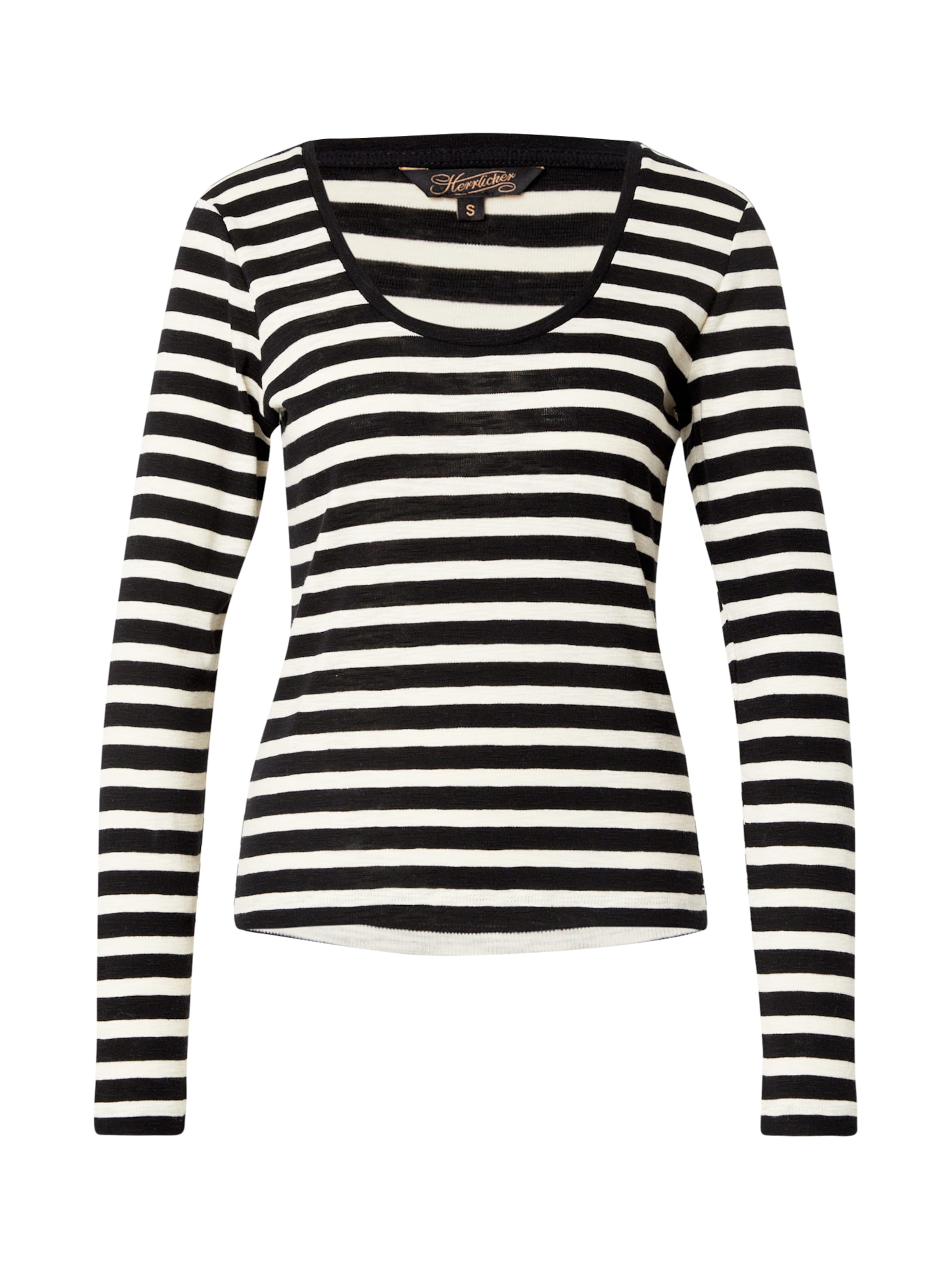 Herrlicher Shirt &#x27;Kallie&#x27; in Schwarz: Vorderseite