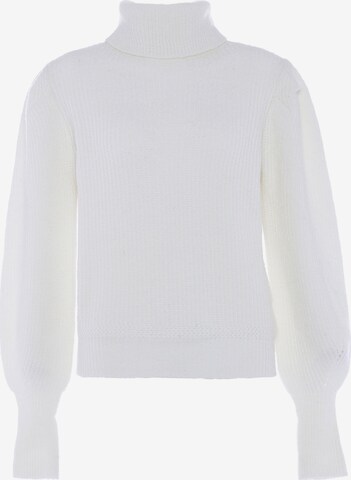 Pull-over faina en blanc : devant