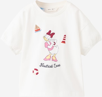 MANGO KIDS Paita 'PDLOVE' värissä valkoinen: etupuoli