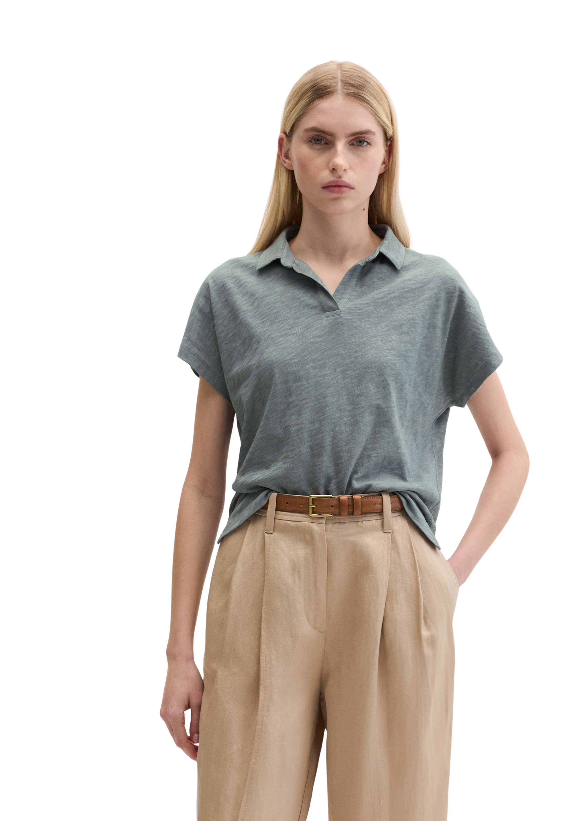 T-shirt Marc O'Polo en bleu : devant