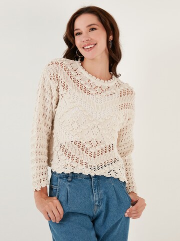 LELA Sweater 'Lela' in Beige: front