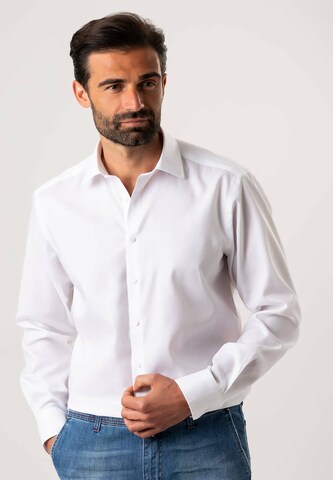 Black Label Shirt Regular Fit Businesshemd 'KENT' in Weiß: predná strana