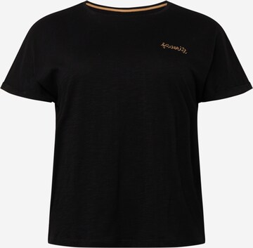 Tom Tailor Women + - Camiseta en negro: frente