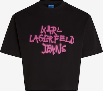 juoda KARL LAGERFELD JEANS Marškinėliai: priekis