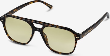 Ochelari de soare 'Zurich Oversize Dark Tortoise Green' de la Kapten & Son pe maro: față