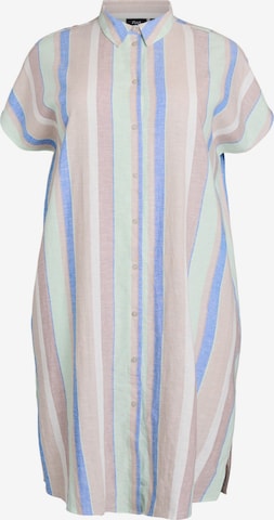 ZizziKošulja haljina 'Vlina' - plava boja: prednji dio