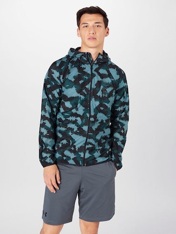 UNDER ARMOUR Athletic Jacket 'Run Anywhere Storm' in Blue: front