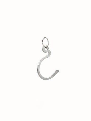 d'ecolife Essentials Anhänger 'Letter C' in Silber: Vorderseite