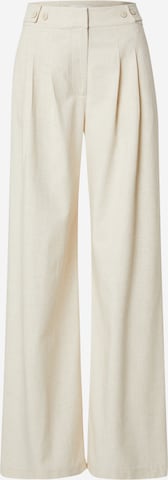 Regular Pantalon à pince AMI ALY en beige : devant