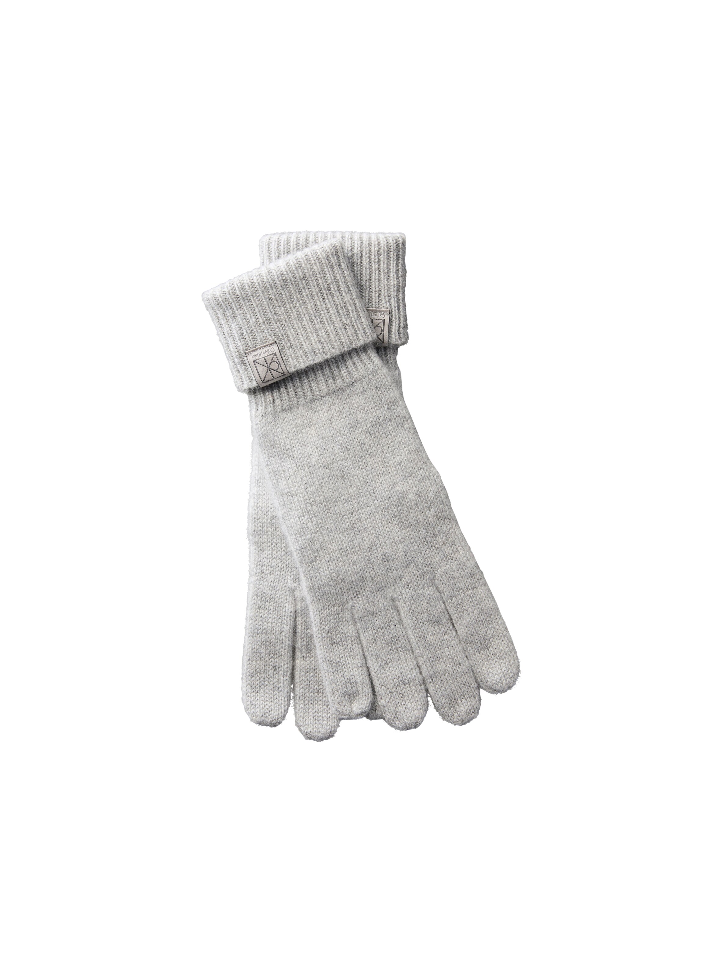 Calvin Klein - Guantes con dedos en gris: frente