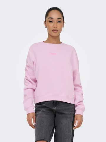 ONLY Sweatshirt in Pink: front