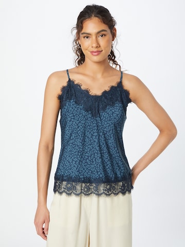 rosemunde - Top en azul: frente