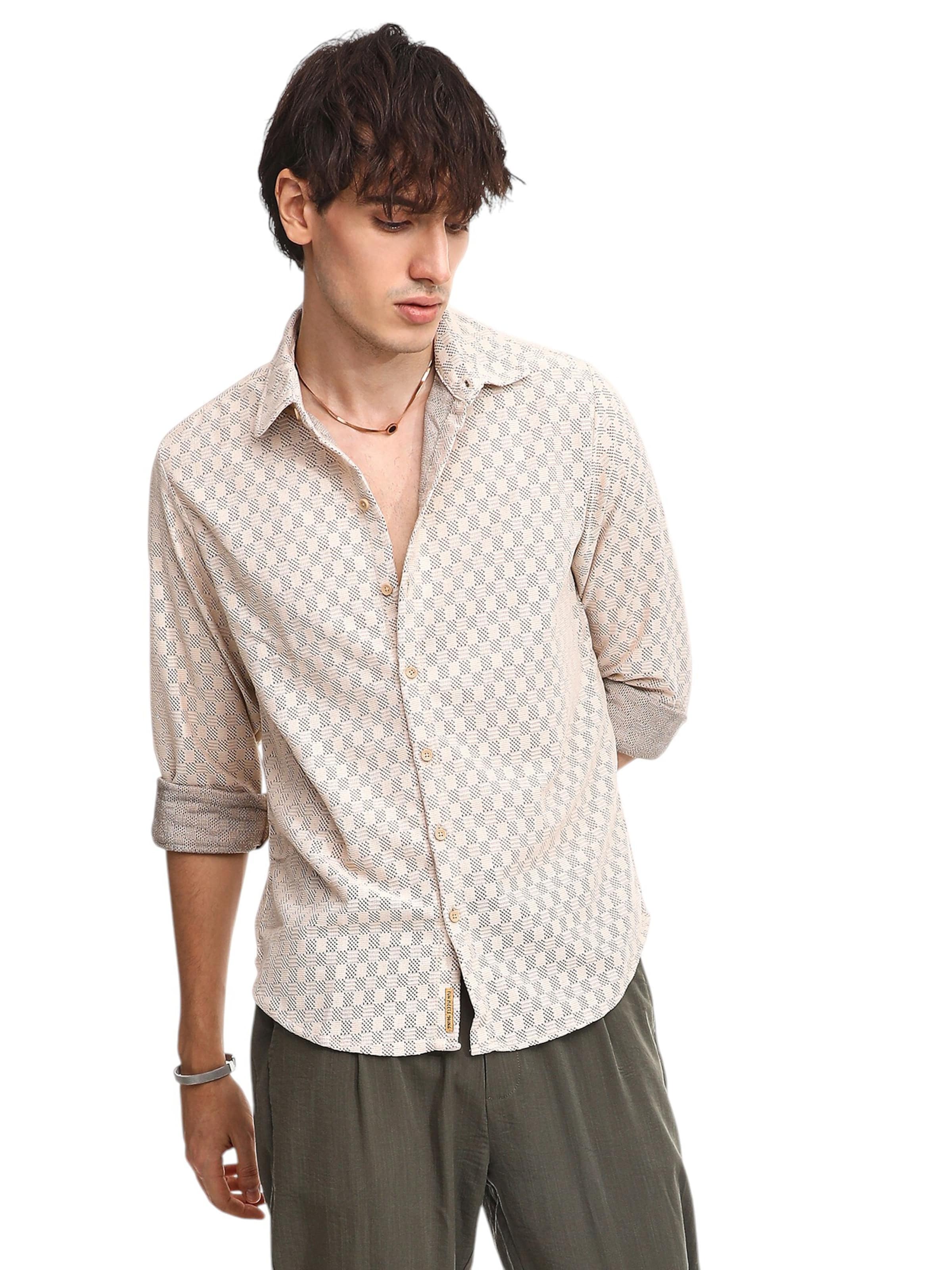 bēšs Campus Sutra Standarta piegriezums Krekls 'Whitney'