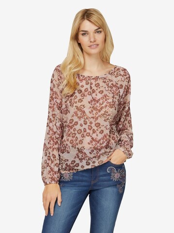 Linea Tesini by heine Blouse in Beige: voorkant