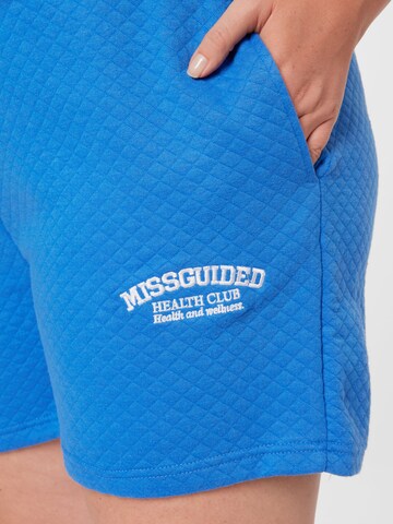 Missguided Plus Regularen Hlače | modra barva