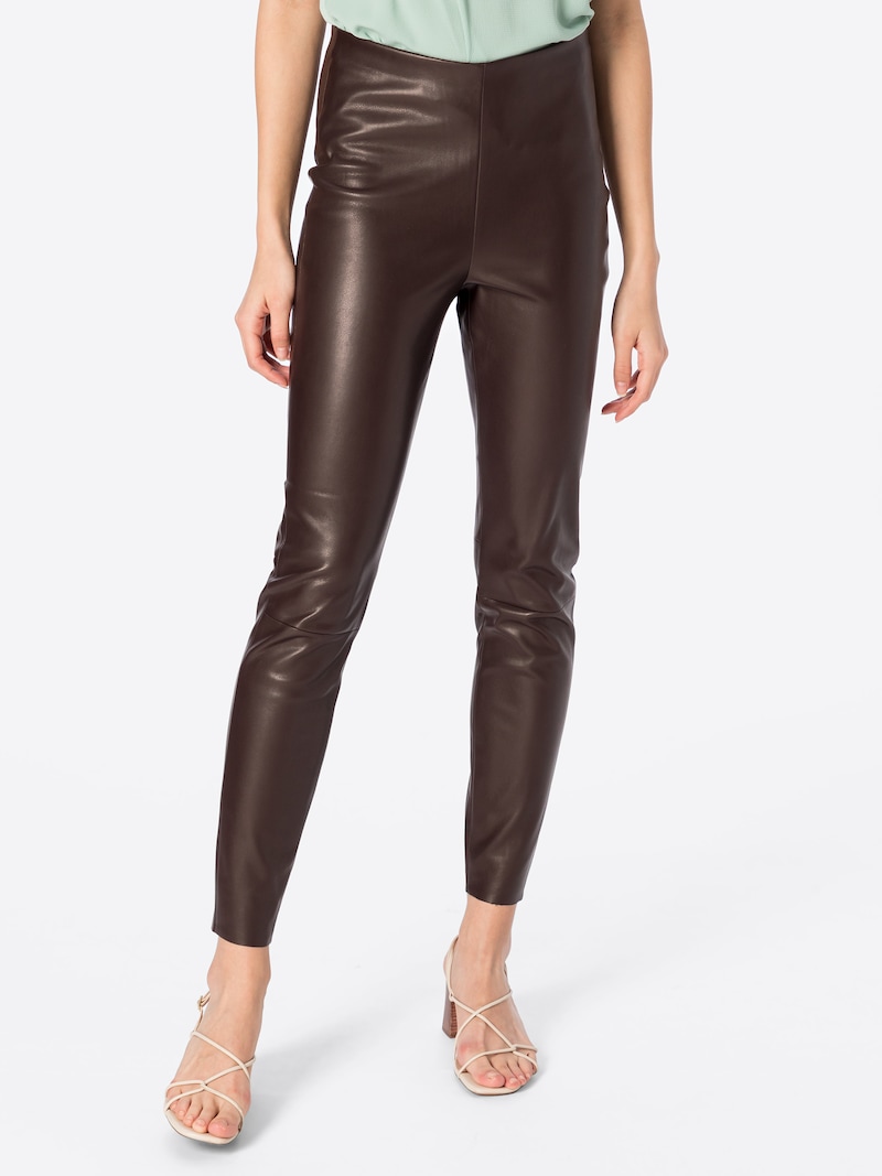 FOCUSNORM Women's Wet Look Leather Leggings Stretchy Tight Pants