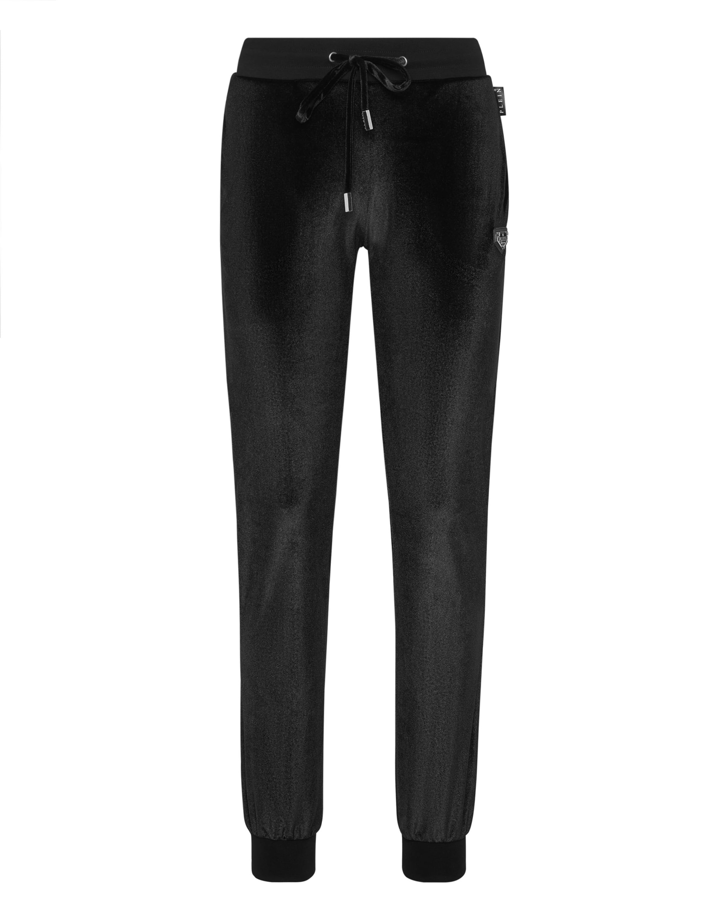 Philipp Plein - Slimfit Calças 'Skull' em preto: frente
