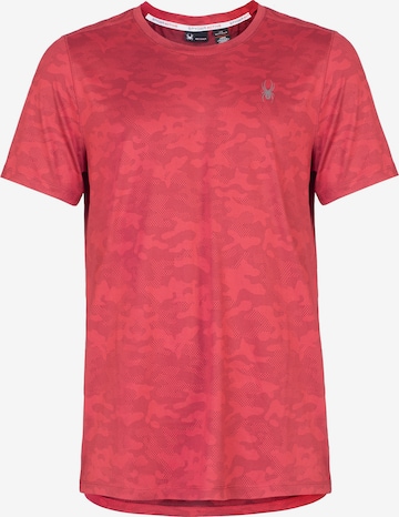 Spyder Functioneel shirt in Rood: voorkant