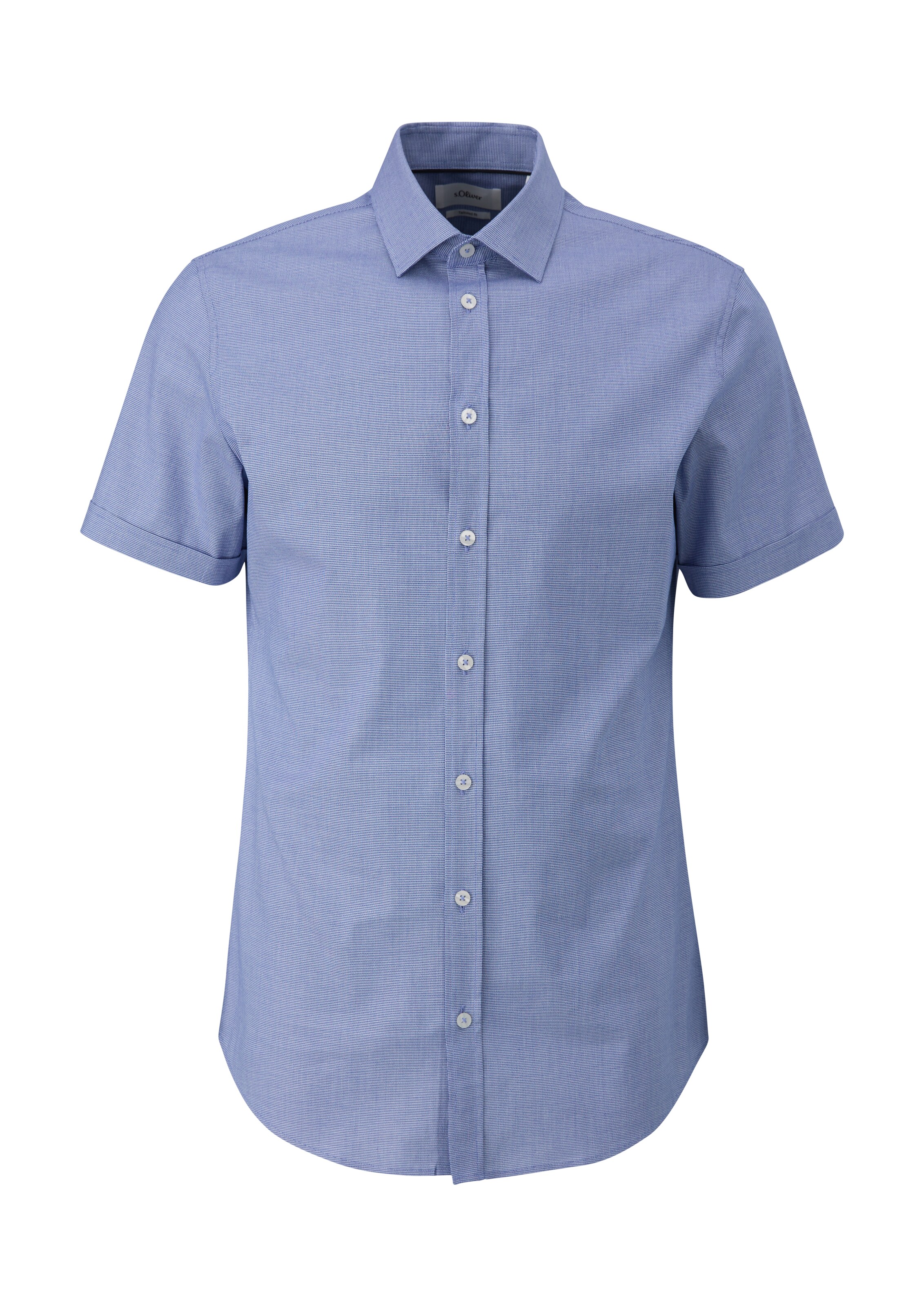 s.Oliver BLACK LABEL Regular fit Overhemd in Blauw: voorkant